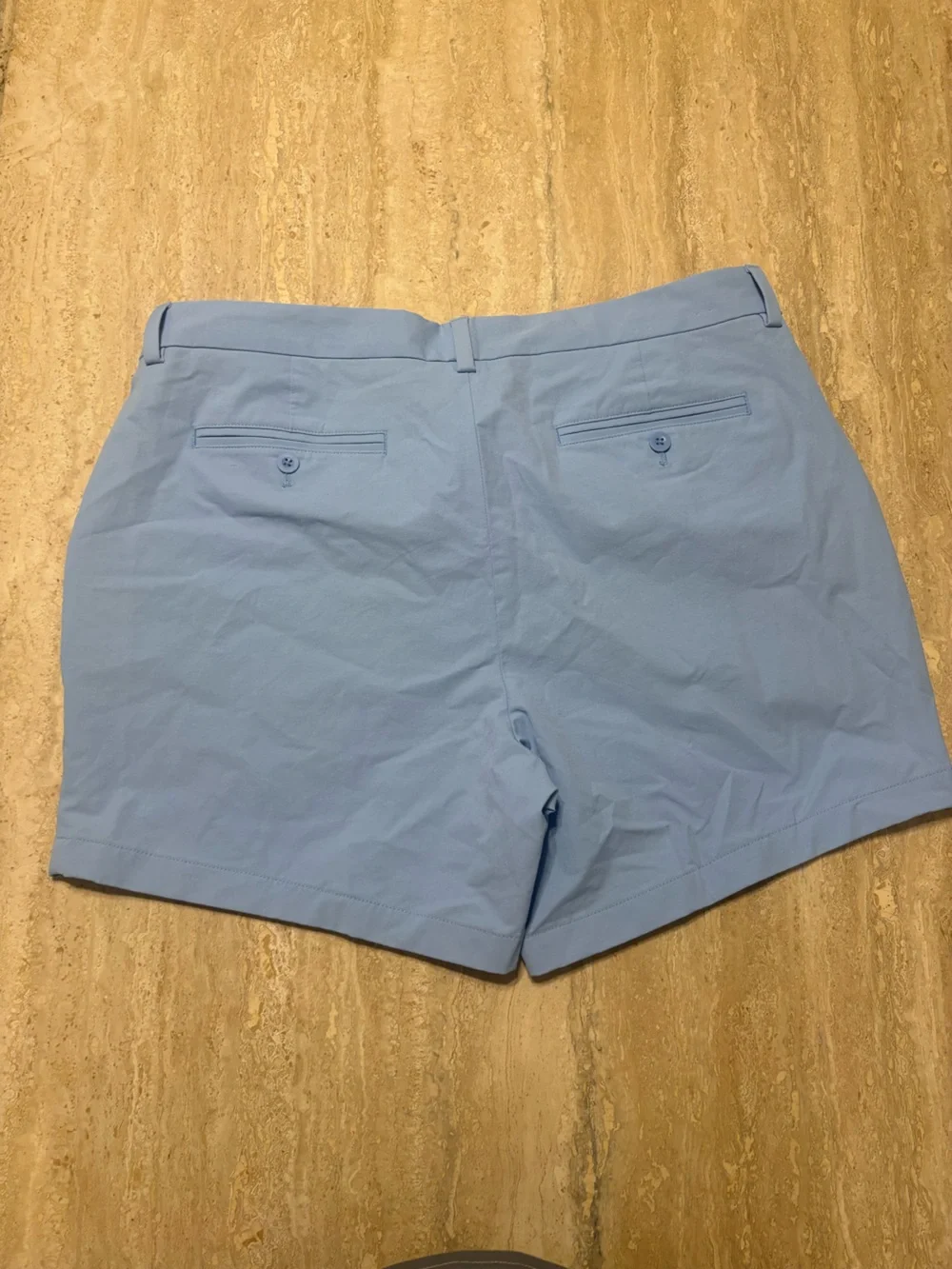 Vineyard Vines Mens 35 On-The-Go Shorts Light Blue Performance Stretch #0061